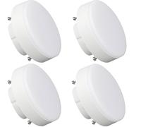 RTDHO GX53 LED Bulb,7W 3000K Warm White GX53 Spot Lights Bulbs,Replace 45W Halogen or CFL Bulbs 630 Lumens Non Dimmable Outdoor Light Kitchen Under Cabinet Lighting Pack of 4