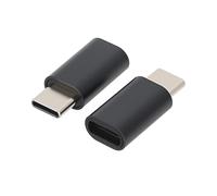 RTDHO USB C to C Afterplug Data Blocker 2 Pack, Charge Only Adapter Anti Juice Jacking Protector USB-C Fast Charging Defender No Data Transfer for Phone Laptop Public Charging Port Use Black