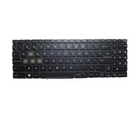 RTDPART Black New Laptop Colorful RGB Backlit Keyboard For MSI Summit E16 AI Studio A1V A1VFTG A1VETG Spanish SP No Frame