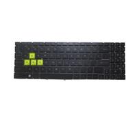 RTDPART Black New Laptop Monochrome Backlit Keyboard Limited Edition For MSI Crosshair Sword Bravo Katana 15 17 / Modern Cyborg 15 / Modern 15 H Farsi FS No Frame