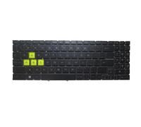 RTDPART Black New Laptop Monochrome Backlit Keyboard Limited Edition For MSI Crosshair Sword Bravo Katana 15 17 / Modern Cyborg 15 / Modern 15 H Czech CZ No Frame