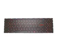 RTDPART Black New Laptop No Backlit Keyboard Red Word For MSI GE72 2QE 2QF 2QC 2QD 2QL 6QC 6QD 6QE 6QF 6QL 7RD 7RE Apache Pro GE72VR 6RF 7RF Apache Pro Korean KR No Frame