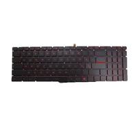 RTDPART Black New Laptop No Backlit Keyboard Red Word For MSI GP62M 7Rdx 7REX World of Tanks Edition Italian IT No Frame