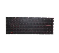 RTDPART Black New Laptop No Backlit Keyboard Red Word For MSI GS65 Stealth Thin 8RE 8RF GS65 RTX 2080 MaxQ German GR No Frame