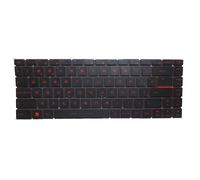 RTDPART Black New Laptop No Backlit Keyboard Red Word For MSI GS65 Stealth Thin 8RE 8RF GS65 RTX 2080 MaxQ Spanish SP No Frame 9Z.NEVBN.D0S
