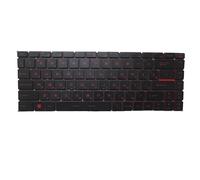 RTDPART Black New Laptop Red Backlit Keyboard Red Word For MSI GS65 Stealth Thin 8RE 8RF GS65 RTX 2080 MaxQ Russian RU No Frame