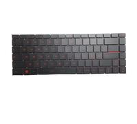 RTDPART Black New Laptop Red Backlit Keyboard Red Word For MSI Thin GF63 12U 12UC 12UCX 12UDX 12V 12VE 12VF 12H 12HW Italian IT No Frame 9Z.NEVBN.X0E