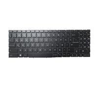 RTDPART Black New Laptop Single Zone RGB Backlit Keyboard For MSI Summit E16 AI Studio A1V A1VFTG A1VETG Turkish TR No Frame
