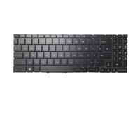 RTDPART Black New Laptop Single Zone RGB Backlit Keyboard For MSI Summit E16 AI Studio A1V A1VFTG A1VETG Spanish SP No Frame