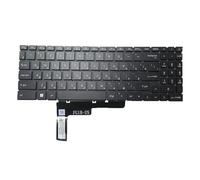 RTDPART Black New Laptop Single Zone RGB Backlit Keyboard For MSI Summit E16 AI Studio A1V A1VFTG A1VETG Russian RU No Frame