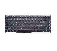 RTDPART Laptop Colourful Backlit Keyboard For ACER ConceptD 7 CN715-71 CN715-71-70LR CN715-71P Czech/Slovakian CS Black Without Frame New(Not RGB Per-Key)