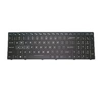 RTDPART Laptop Colourful Backlit Keyboard For AVADirect Affinity N870HJ1 English US Black Frame