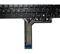 RTDPART Laptop Colourful Backlit Keyboard For MSI GE65 GE65 Raider 9SE 9SEX 9SD 9SF 9SFX MS-16U1 MS16U1 United Kingdom UK/GB Black RGB Backlit