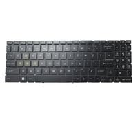 RTDPART Laptop Colourful RGB Backlit Keyboard For MSI Vector GP68 HX 12V 12VH 12VI English US Black New