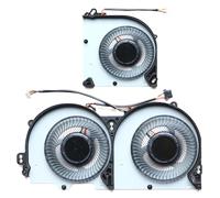 RTDPART Laptop CPU GPU Fan For PCSpecialist Defiance V RTX 17 17.3 P970EF DC5V 4PIN A Pair