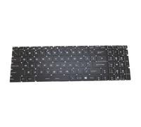 RTDPART Laptop Crystal Keycap And Backlit Keyboard For MSI Alpha 17 Alpha 17 A4DEK MS-17EK Alpha 17 A4DEK-006 Alpha 17 A4DE United Kingdom UK Black NO Frame New