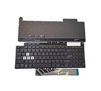 RTDPART Laptop Keyboard For ASUS TUF Gaming A17 FA707NU FA707NV FA707RM FA707RR FA707RW FA707XI FA707XU FA707XV FA707RC FA707RE Black Without Frame With Backlight United States US