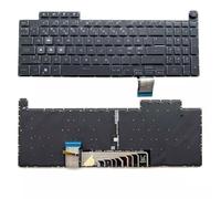 RTDPART Laptop Keyboard For ASUS TUF Gaming F17 FX707ZC FX707ZC4 FX707ZE Black Without Frame With Colorful Backlight Nordic NE