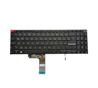 RTDPART Laptop Keyboard For ASUS Vivobook Pro 16 OLED K6602V K6602VU K6602VV Black Without Frame With Backlight Latin America LA