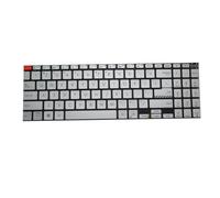 RTDPART Laptop Keyboard For ASUS Vivobook Pro 16 OLED K6602V K6602VU K6602VV Silver Without Frame With Backlight United States US