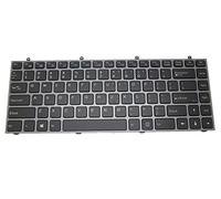 RTDPART Laptop Keyboard For CLEVO W230ST 002-12R76LHA01 United States US Silver Frame And Translucent