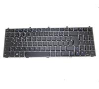 RTDPART Laptop Keyboard For CLEVO W255BA W255BL W255BU W255BUQ-C W255BW W255BZ W255CU W255CZ W255EF W255EG W255EL W255EN W255HN W255ES W255ESQ Germany GR Grey Frame