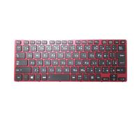 RTDPART Laptop Keyboard For Dynabook Tecra A30-G A30-G-12T A30-G-12U A30-G-132 A30-G-133 A30-G-13C A30-G-14K Japanese JP JA Black With Red Frame New