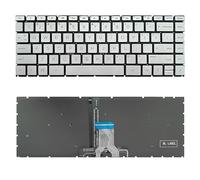 RTDPART Laptop Keyboard For HP 14-CE2055TX 14-CE2000TX 14-CE2022TU 14-CE2023TU 14-CE2024TU 14-CE2025TU 14-CE2026TU 14-CE2027TU 14-CE2028TU Without Frame United States US Silver with backlight