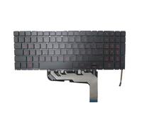 RTDPART Laptop Keyboard For HP OMEN 15-EK0000 L98943-041 M00838-041 without frame Black with Backlit Red font German GR