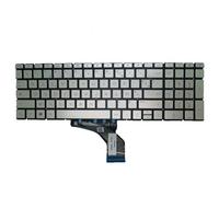 RTDPART Laptop Keyboard For HP Pavilion Gaming 15-DK000 Without Frame Silver No Backlit Film France FR AZERTY Layout