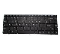 RTDPART Laptop keyboard For KRUGER&MATZ Explore PRO 1410 KM1410 United States US Black With Backlit With Silver Frame
