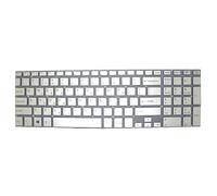 RTDPART Laptop Keyboard For SONY For VAIO SVF152 SVF153 SVF1521B4E SVF1521B4R SVF1521B6E SVF1521B7E SVF1521C2E SVF1521C4E SVF1521C5E SVF1521C6E SVF1521C7E Greece GK Silver Without Frame New