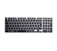 RTDPART Laptop Keyboard For Toshiba Satellite S55T-A International English UI Black With Silver Frame New