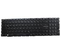 RTDPART Laptop Monochrome Backlit Keyboard For MSI V195122EK1 GR MS-17M1 S1N-3EDE2W2-SA0 S1N3EDE2W2SA0 German GR Black No Frame