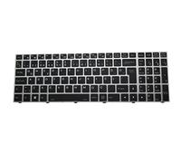 RTDPART Laptop No Backlit Keyboard For CLEVO N15Z3 PB70 PB71 PB50 PB51 CVM18H96TQ94309 6-80-N1510-25A-1 Turkey TR Silver Frame