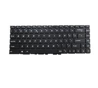 RTDPART Laptop No Backlit Keyboard For MSI Modern 14-B4M Modern 14 B4M B4MW Modern 14-B5M Modern 14 B5M Big ctrl English US Black No Frame