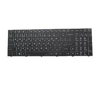 RTDPART Laptop No Backlit Paper Keyboard For CLEVO PC50 PC50DC PC50DC-D PC50DD2 PC50DD2-D PC50DF1 PC50DF1-D PC50DN2 PC50DN2-D PC51DC PC51DC-D PC51DD2 PC51DD2-D Russian RU With Black Frame