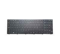 RTDPART Laptop No Backlit Paper Keyboard For CLEVO PC50DC PC50DC-D PC50DD2 PC50DD2-D PC50DF1 PC50DF1-D PC50DN2 PC50DN2-D Portugal PO Black Frame New