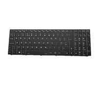 RTDPART Laptop No Backlit Paper Keyboard For CLEVO PC50DC PC50DC-D PC50DD2 PC50DD2-D PC50DF1 PC50DF1-D PC50DN2 PC50DN2-D PC51DC PC51DC-D PC51DD2 PC51DD2-D United Kingdom UK/GB Black Frame
