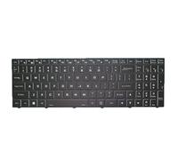 RTDPART Laptop No Backlit Paper US Keyboard For CLEVO PC50DC PC50DC-D PC50DD2 PC50DD2-D PC50DF1 PC50DF1-D PC50DN2 PC50DN2-D PC51DC PC51DC-D PC51DD2 PC51DD2-D English Black Frame