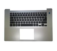 RTDPART Laptop Palmrest For DELL Inspiron 5580 5585 0K8HH4 K8HH4 0N8CGC N8CGC Without Backlit Nordic NE Keyboard Silver Upper Case New