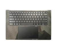 RTDPART Laptop Palmrest For DELL XPS 15 9500 FDQ50 0DKFWH DKFWH AQ2SH000101 With Backlit English US Keyboard Black Upper Case New