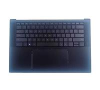 RTDPART Laptop Palmrest For DELL XPS 15 9520 Precision 5570 0FHK59 FHK59 With Backlit English US Keyboard With Touchpad Black Upper Case New