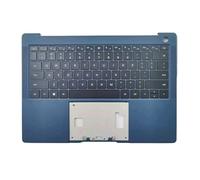 RTDPART Laptop PalmRest For HUAWEI Matebook X Pro 2022 MRGF-X MRGF-16 Blue Top Case With Backlit United States US Keyboard