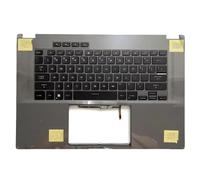 RTDPART Laptop PalmRest&keyboard For ASUS ROG Flow X16 GV601R GV601RE GV601RM GV601RW Gray TOP Case With Backlit United States US Black keyboard new