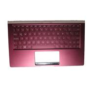 RTDPART Laptop PalmRest&keyboard For ASUS U3300FA U3300FN Red Top Case With Backlit Latin America LA Keyboard