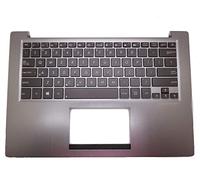 RTDPART Laptop PalmRest&Keyboard For ASUS U38 U38N U38D U38DT Grey C Shell Brown US United States Keyboard Without Touchpad 9Z.N8JBU.6010KN0-MY1US23 0KNB0-3625US00 13N0-N6A0111 13GNTH1AM051-1
