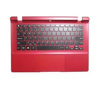 RTDPART Laptop PalmRest&keyboard For AVITA Essential NE14A2 United Kingdom UK Upper Case With Touchpad Red New