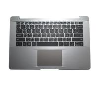 RTDPART Laptop PalmRest&keyboard For AVITA Pura NS14A6 Arabia AR Upper Case With Touchpad Gray New