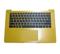 RTDPART Laptop PalmRest&keyboard For AVITA Pura NS14A6IEG431 English US Upper Case With Touchpad Yellow New